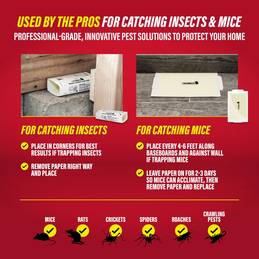Catchmaster Super Glue Traps in a residential setting