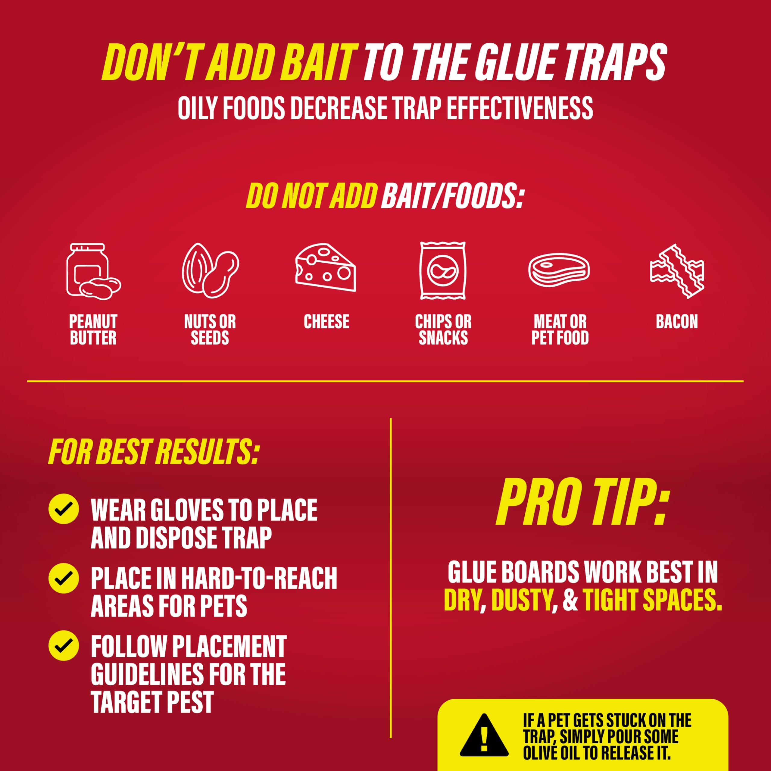 Catchmaster Super Glue Traps showing effective pest capture