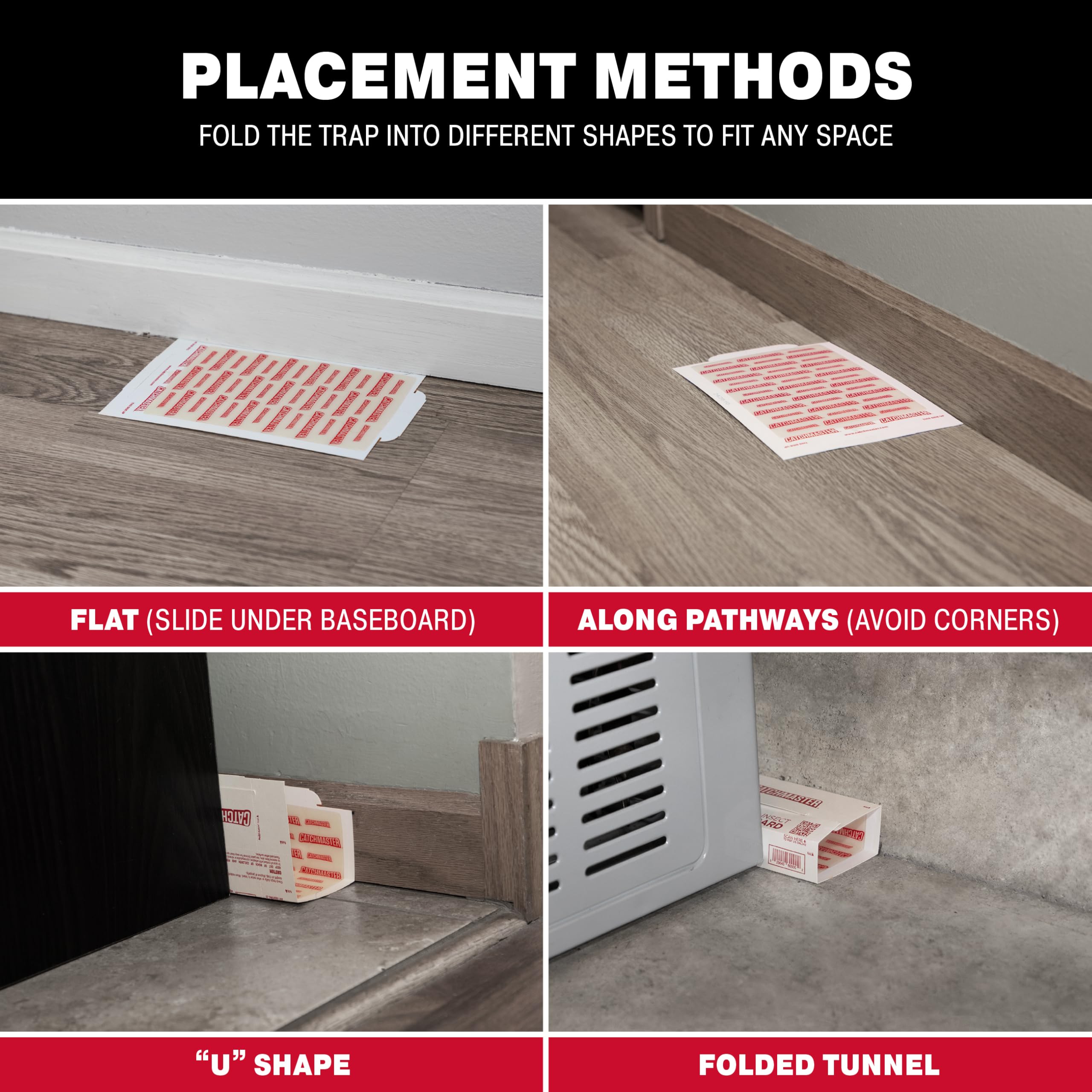 Catchmaster traps for home use on a tabletop