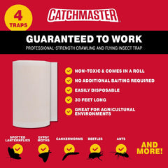 Catchmaster Tree Shield wrapped around a tree trunk