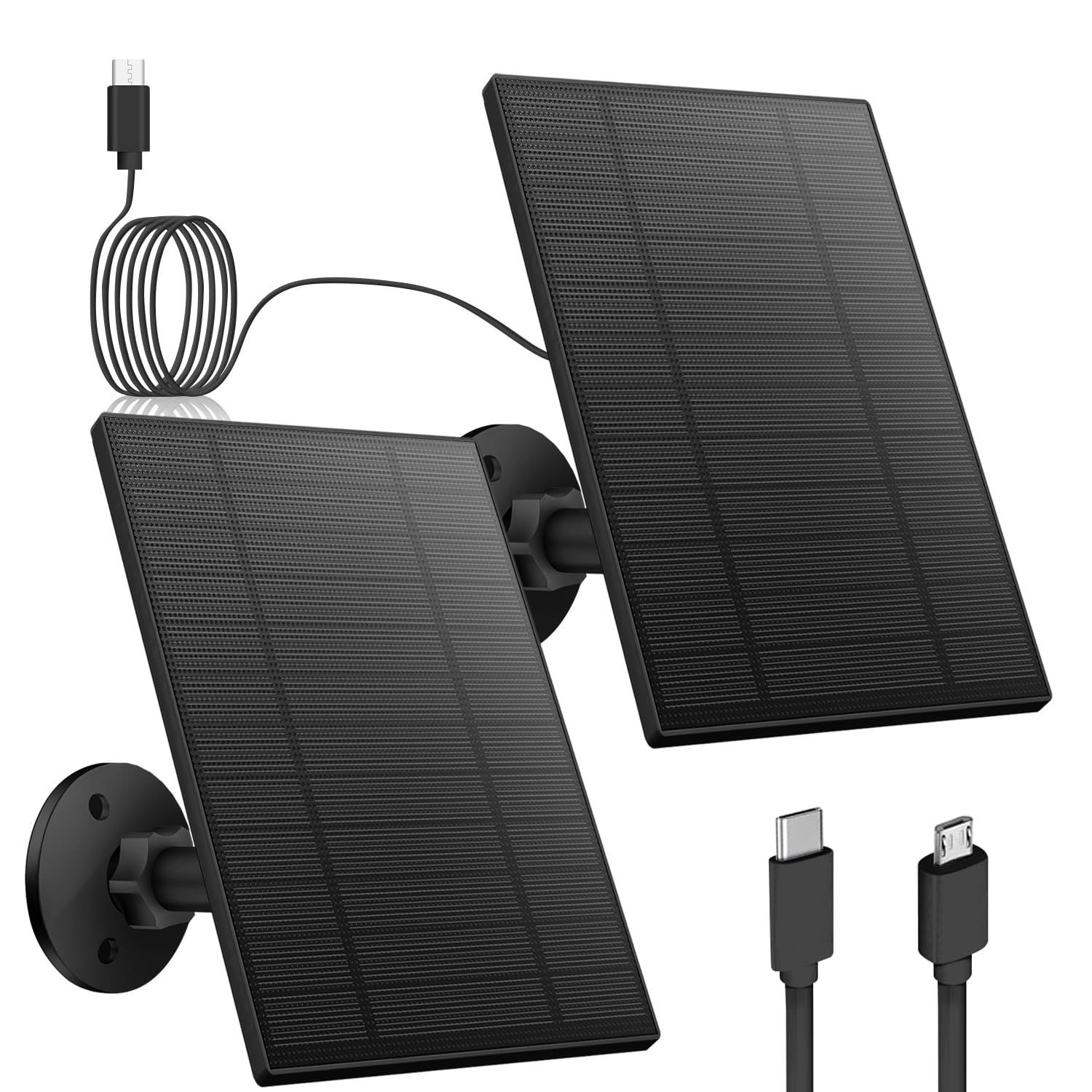 Catgod 5W Solar Panel front view with USB-C port