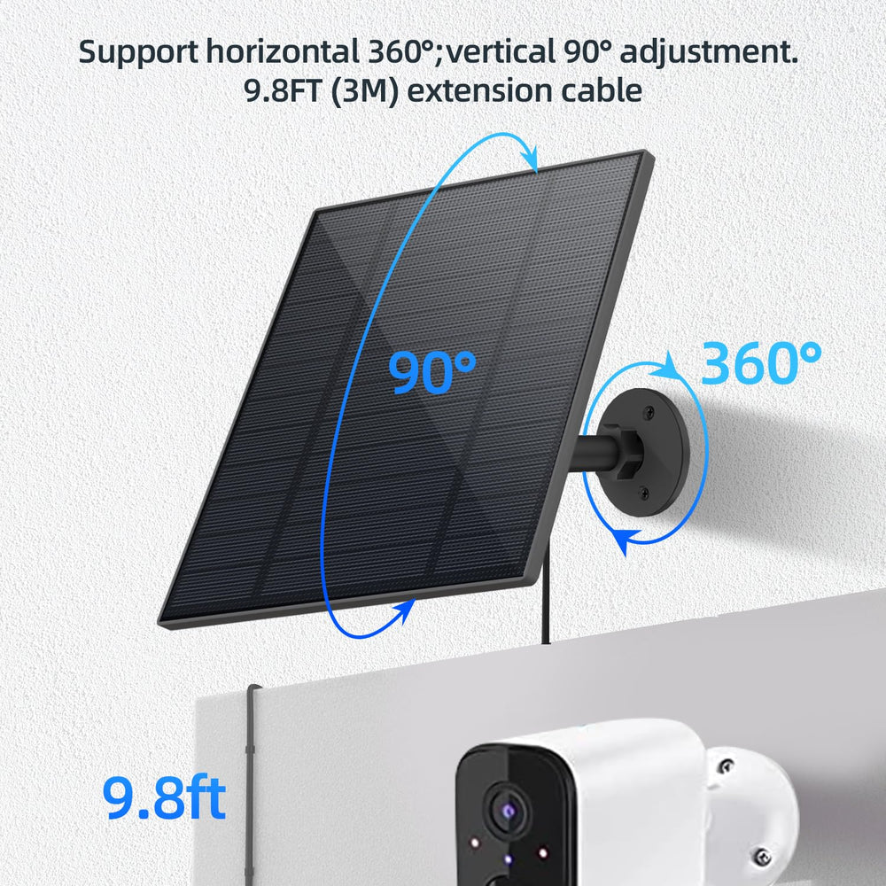 Catgod 5W Solar Panel with 9.8ft cable shown