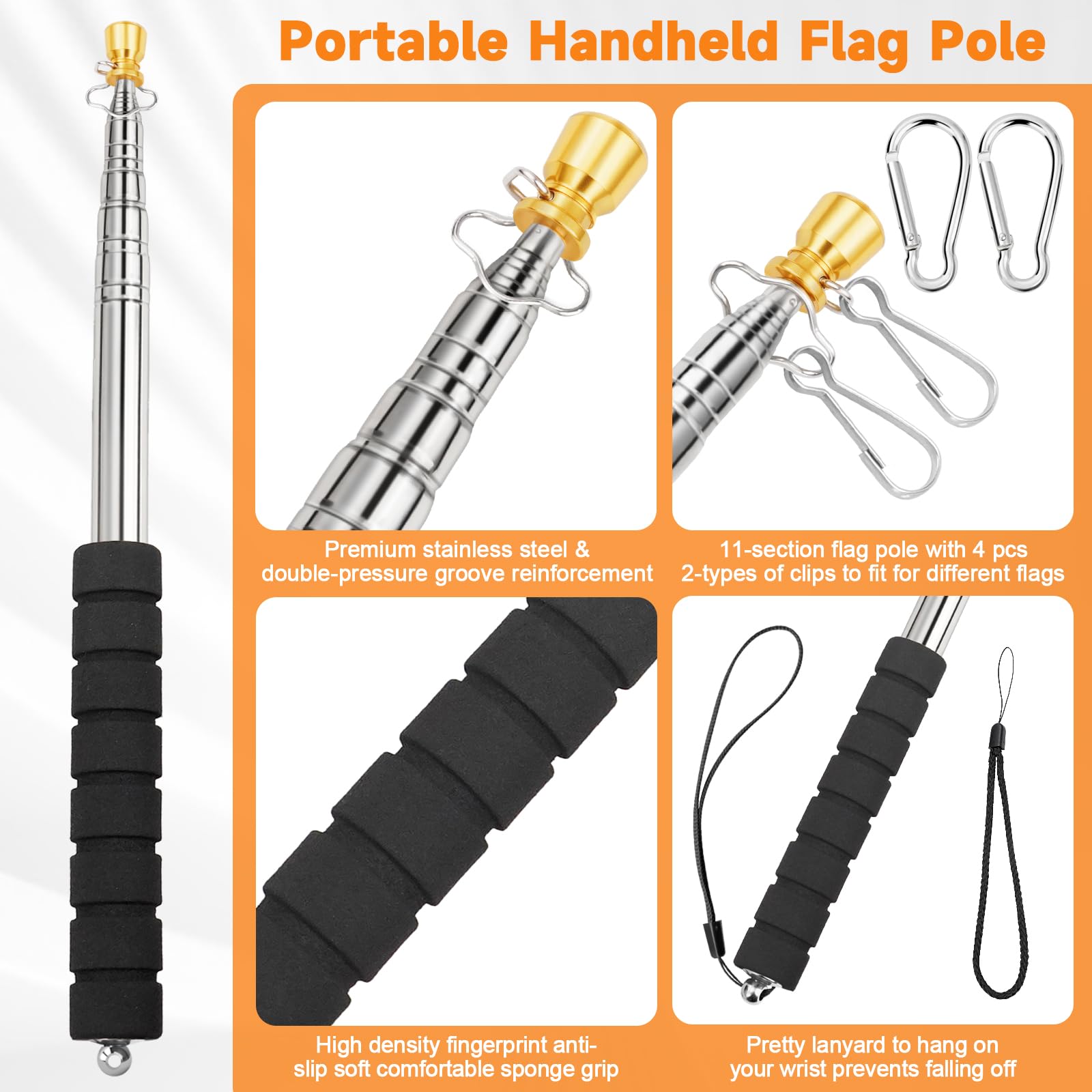CATMOOW flag pole in use during an outdoor event