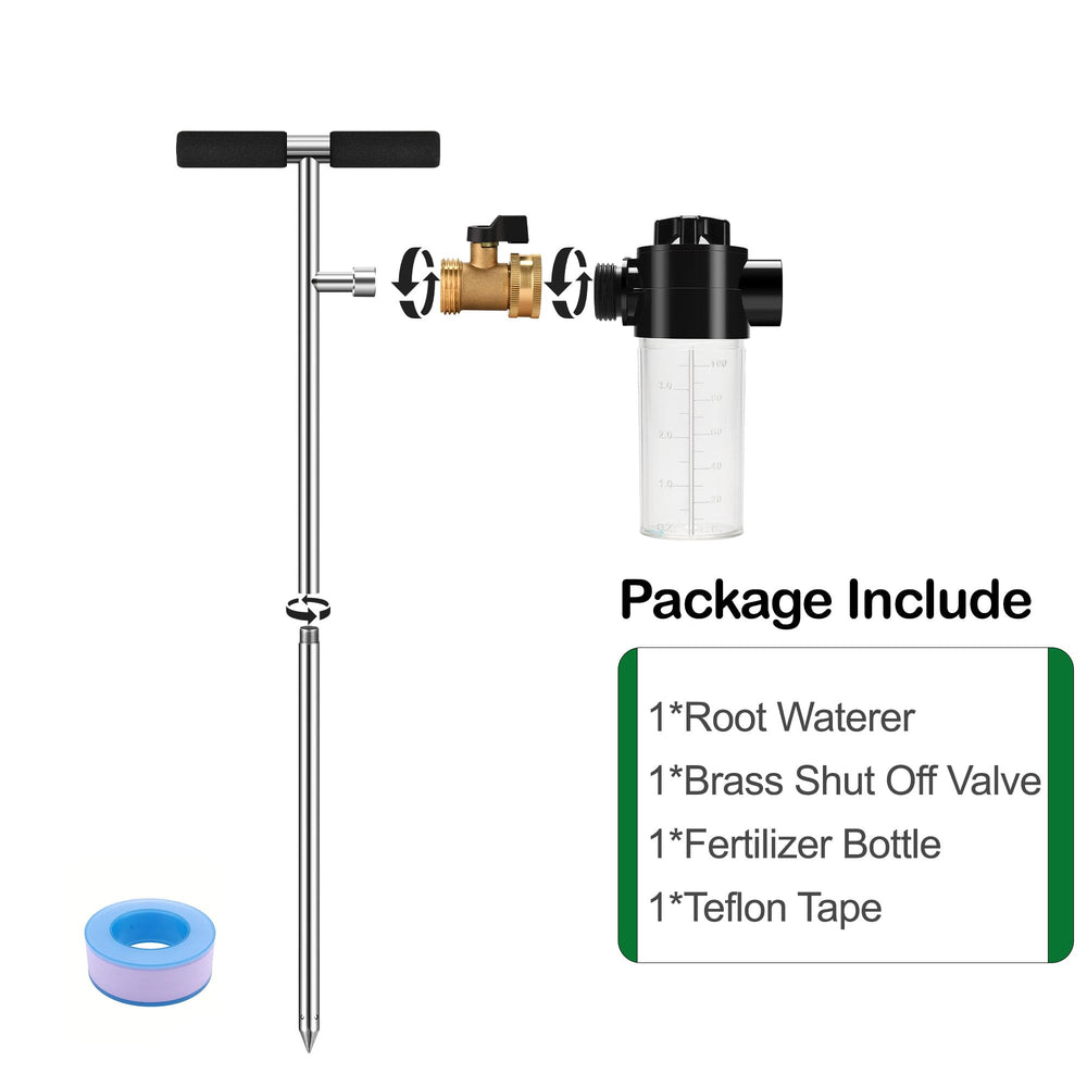 Caulimo Deep Root Watering Tool 32-inch with garden hose connection