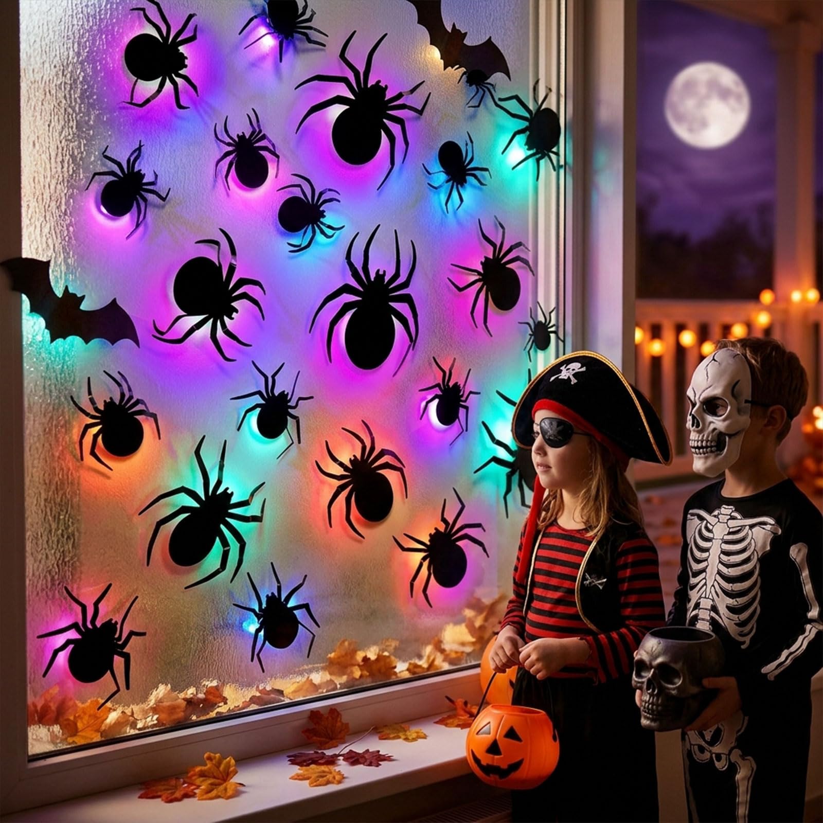 CCINEE spider stickers showing different leg positions
