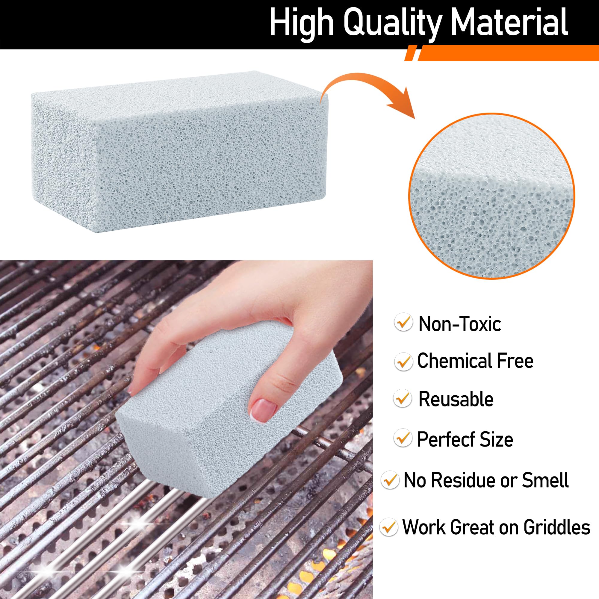 CCTVRTV grill cleaning kit with pumice stones and accessories