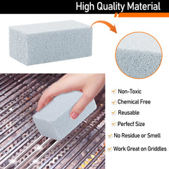 CCTVRTV grill cleaning kit with pumice stones and accessories