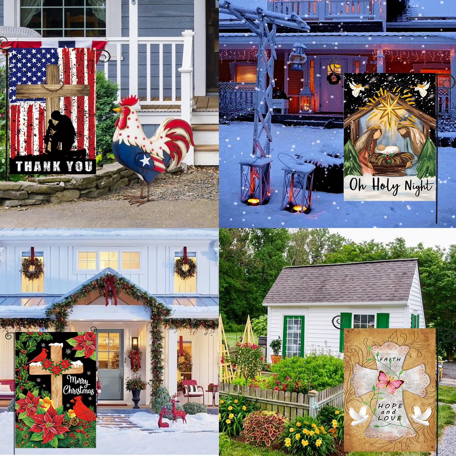 CDLong seasonal garden flags showcasing St. Patrick's Day