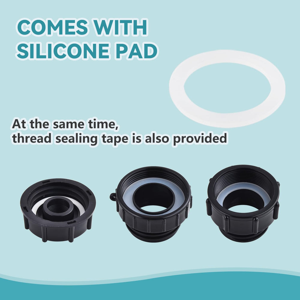 Ceaeso IBC Tote Tank Adapter showing silicone gasket