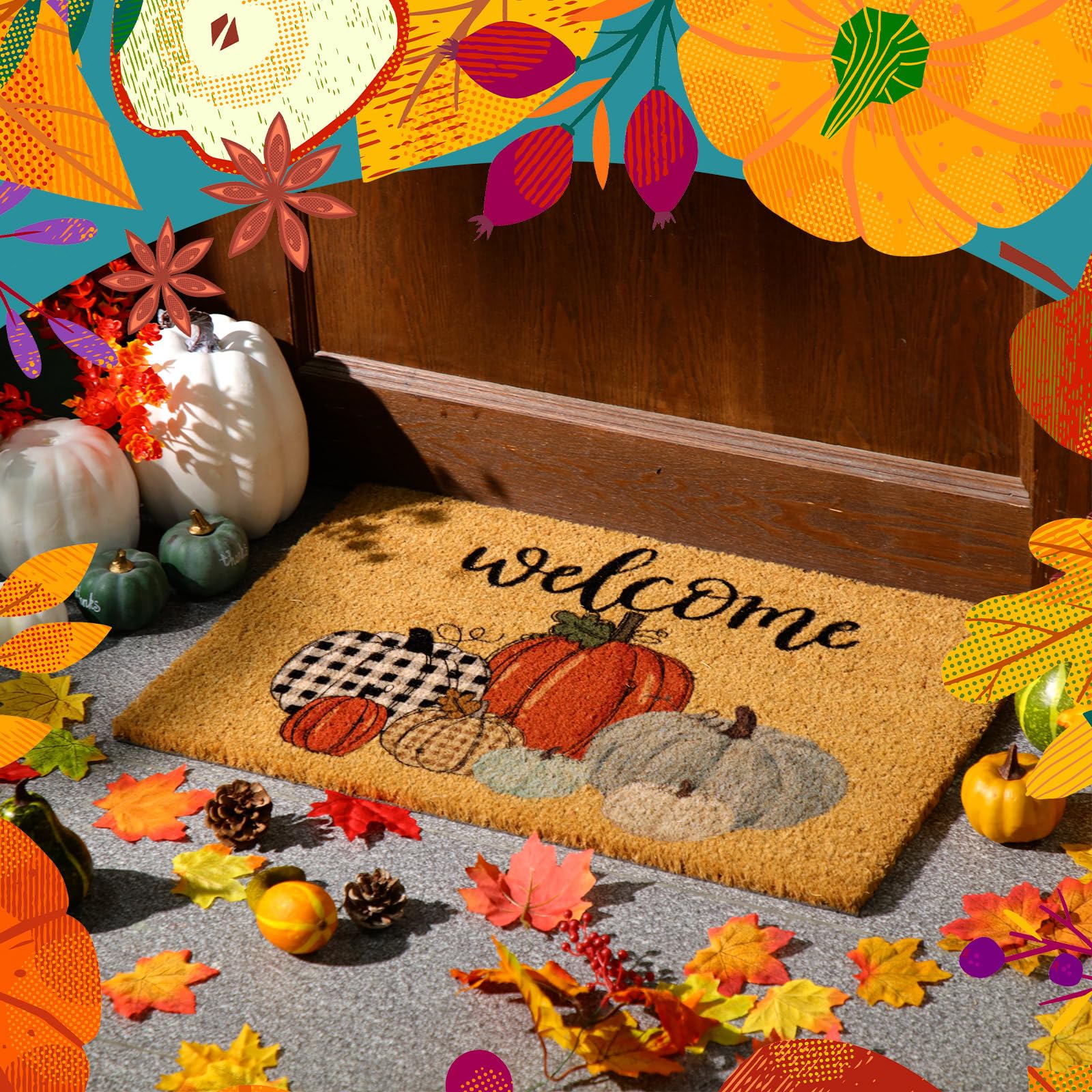 Ceenna Doormat in a casual outdoor setting
