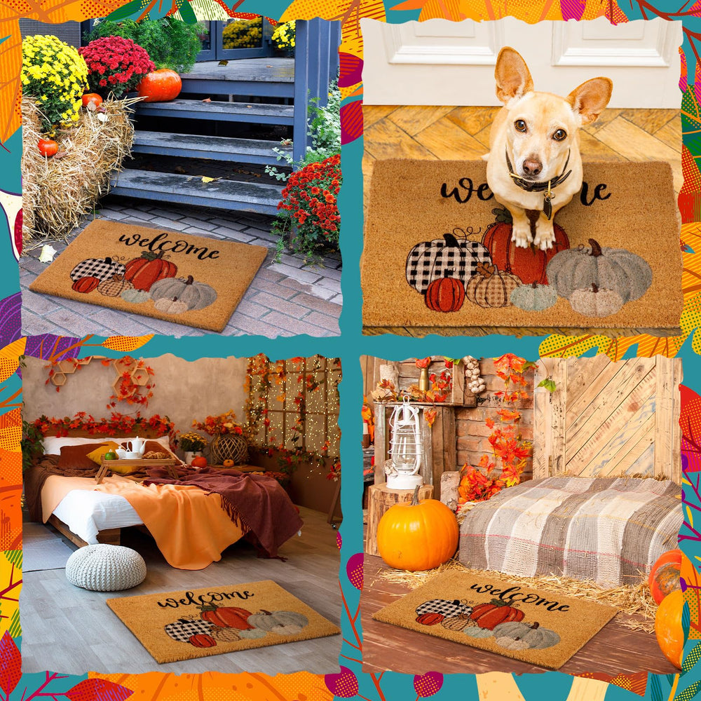 Ceenna Fall Doormat showcasing its stain-resistant feature