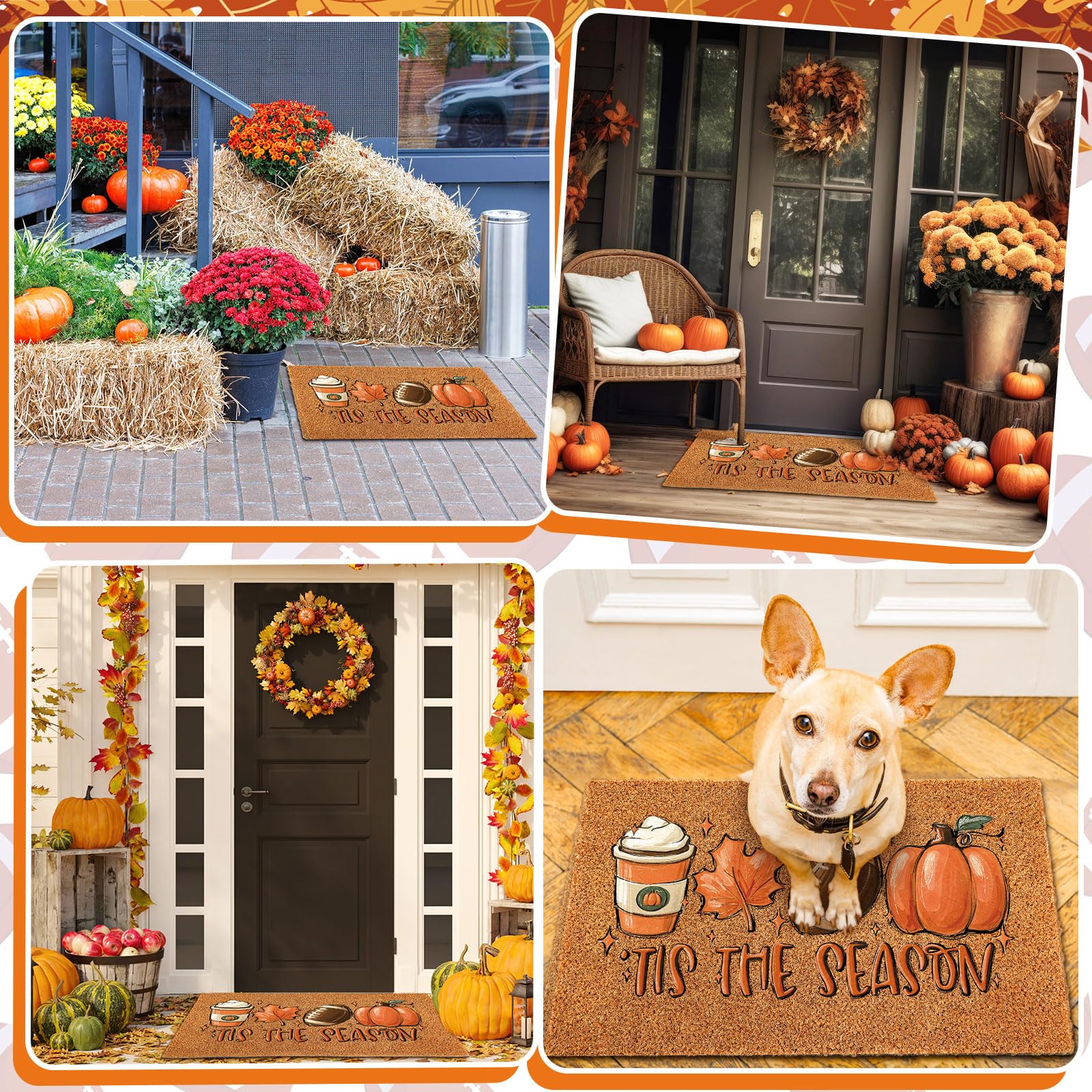 Ceenna Fall Pumpkin Doormat packaging details