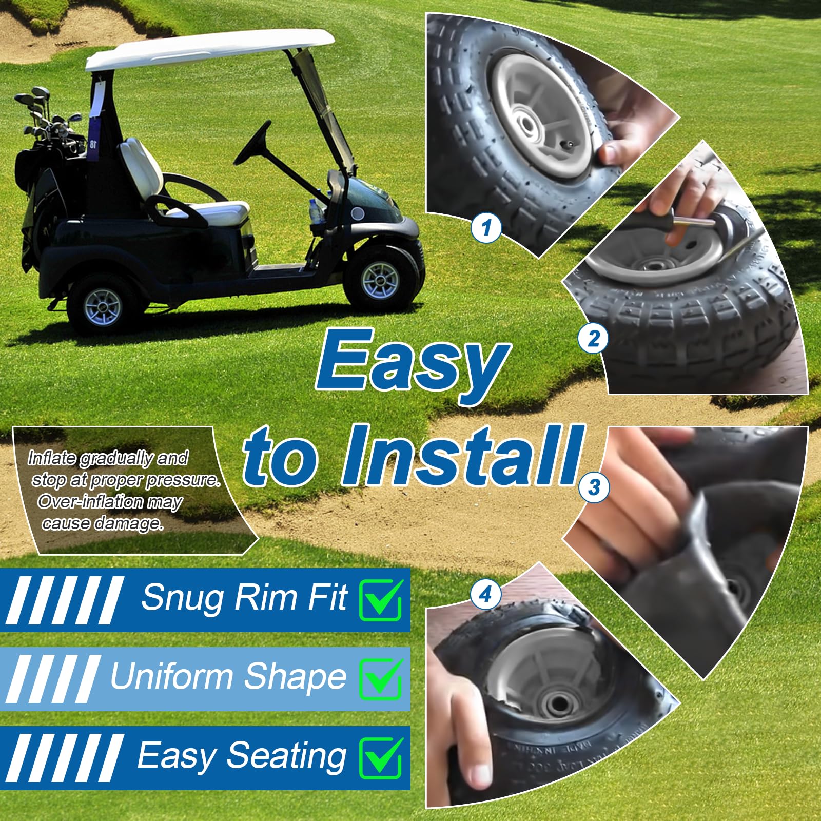 Cenipar inner tubes displayed with garden equipment
