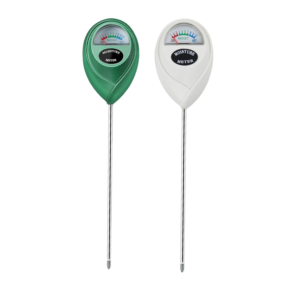Censinda Soil Moisture Meter front view, green and white