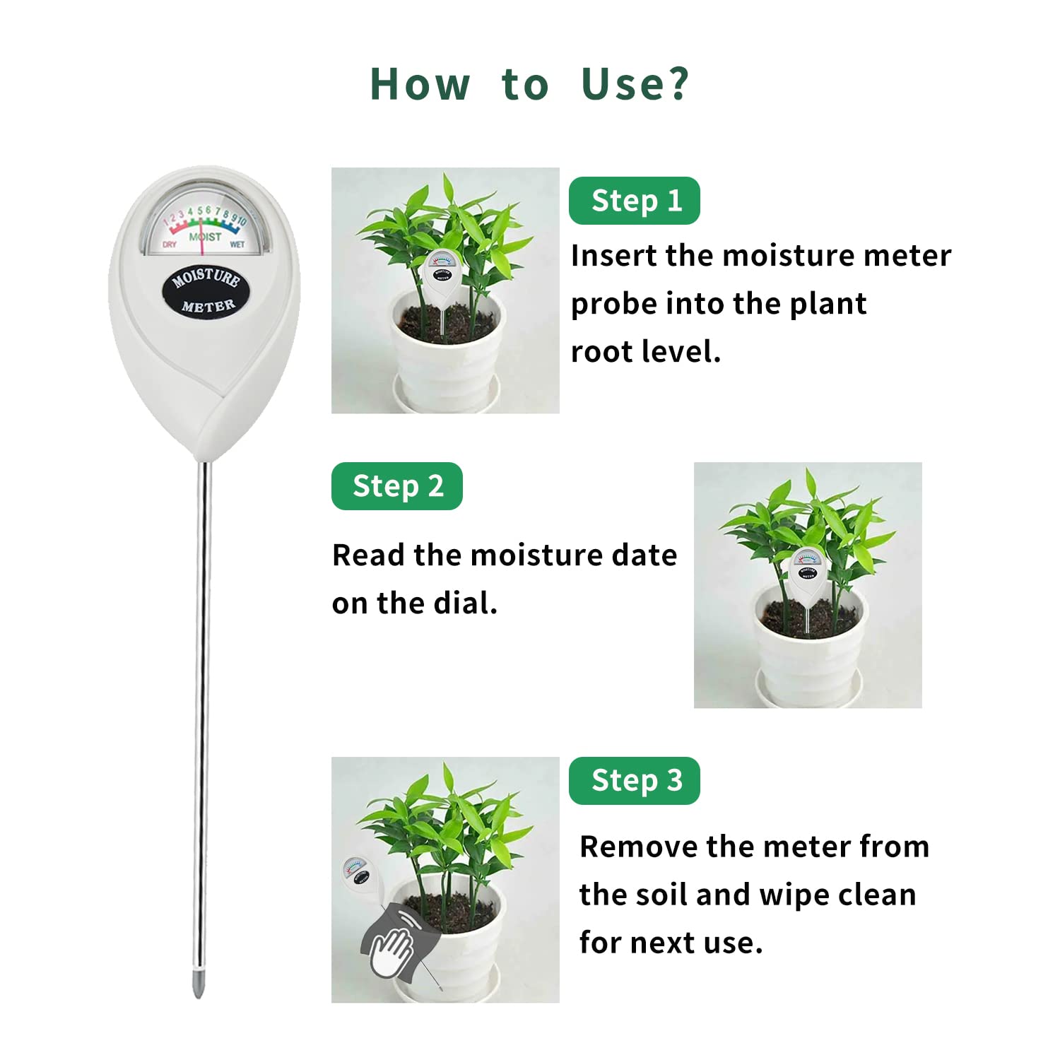 Censinda Soil Moisture Meter packaging display
