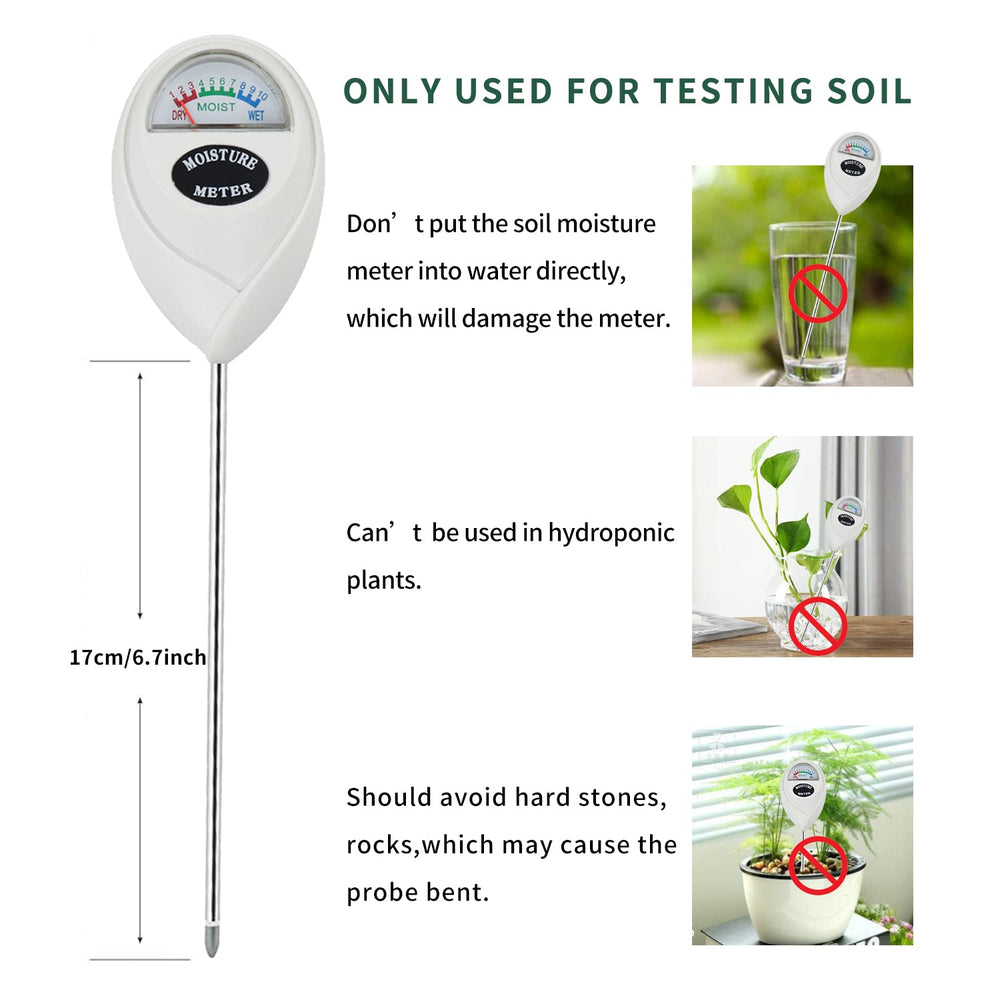 Censinda soil moisture meter with outdoor plants