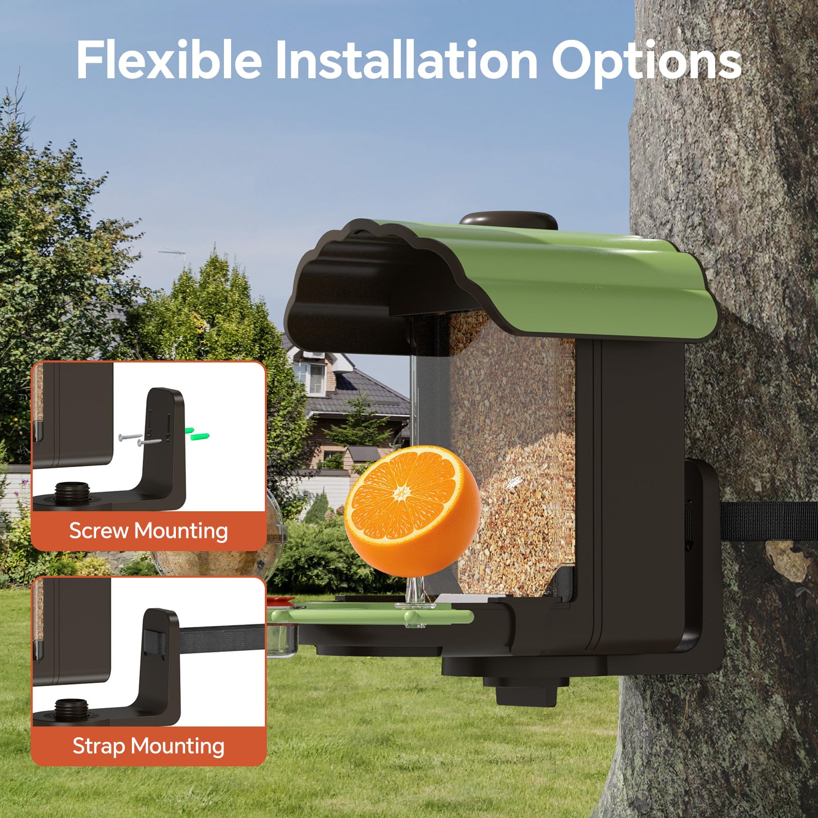 Centvicam Wild Bird Feeder featuring the fruit fork attachment