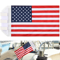 Ceoighe flag holder for boat fishing, red and blue design