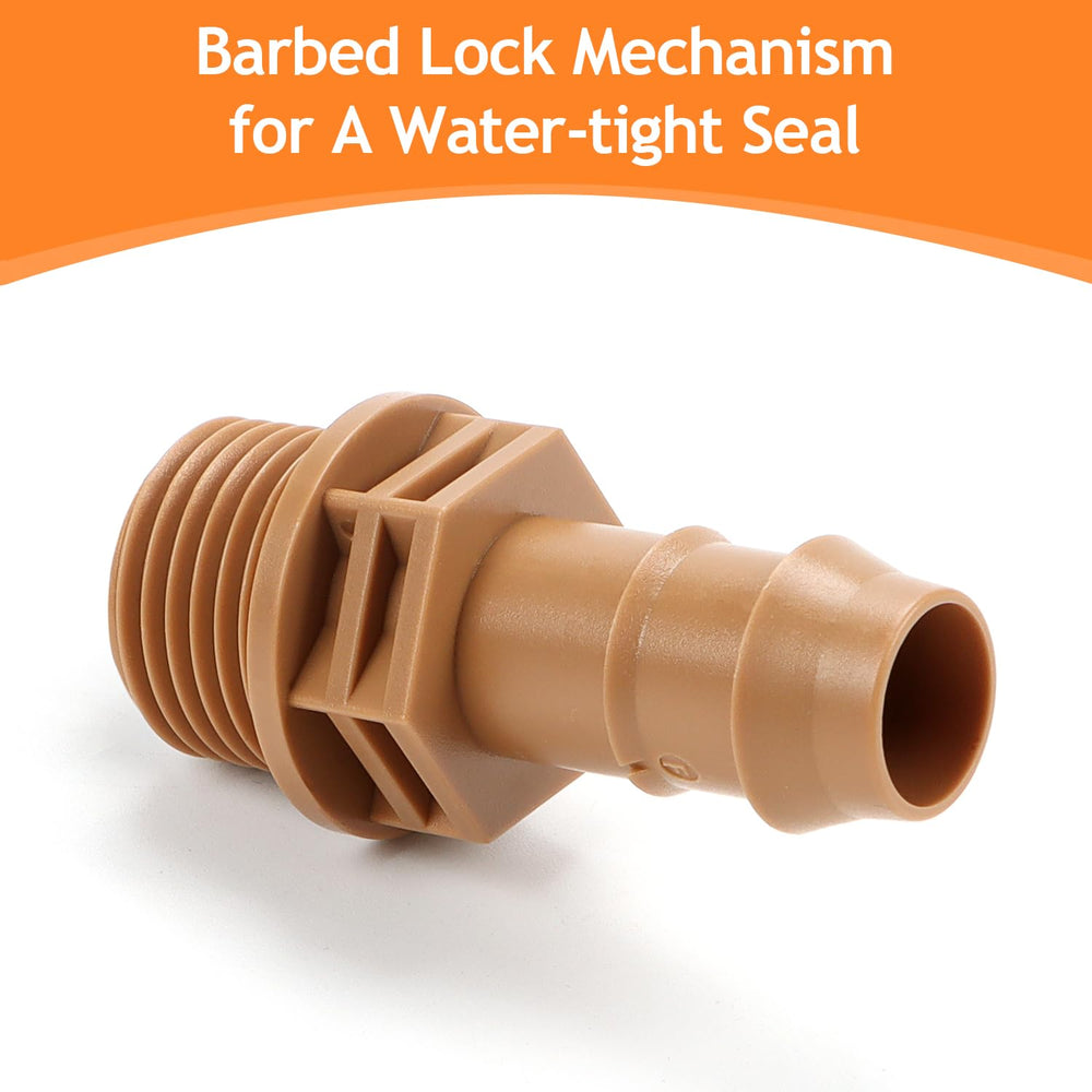 Cepadri 1/2 Inch Male Thread and Barb Adapter close-up