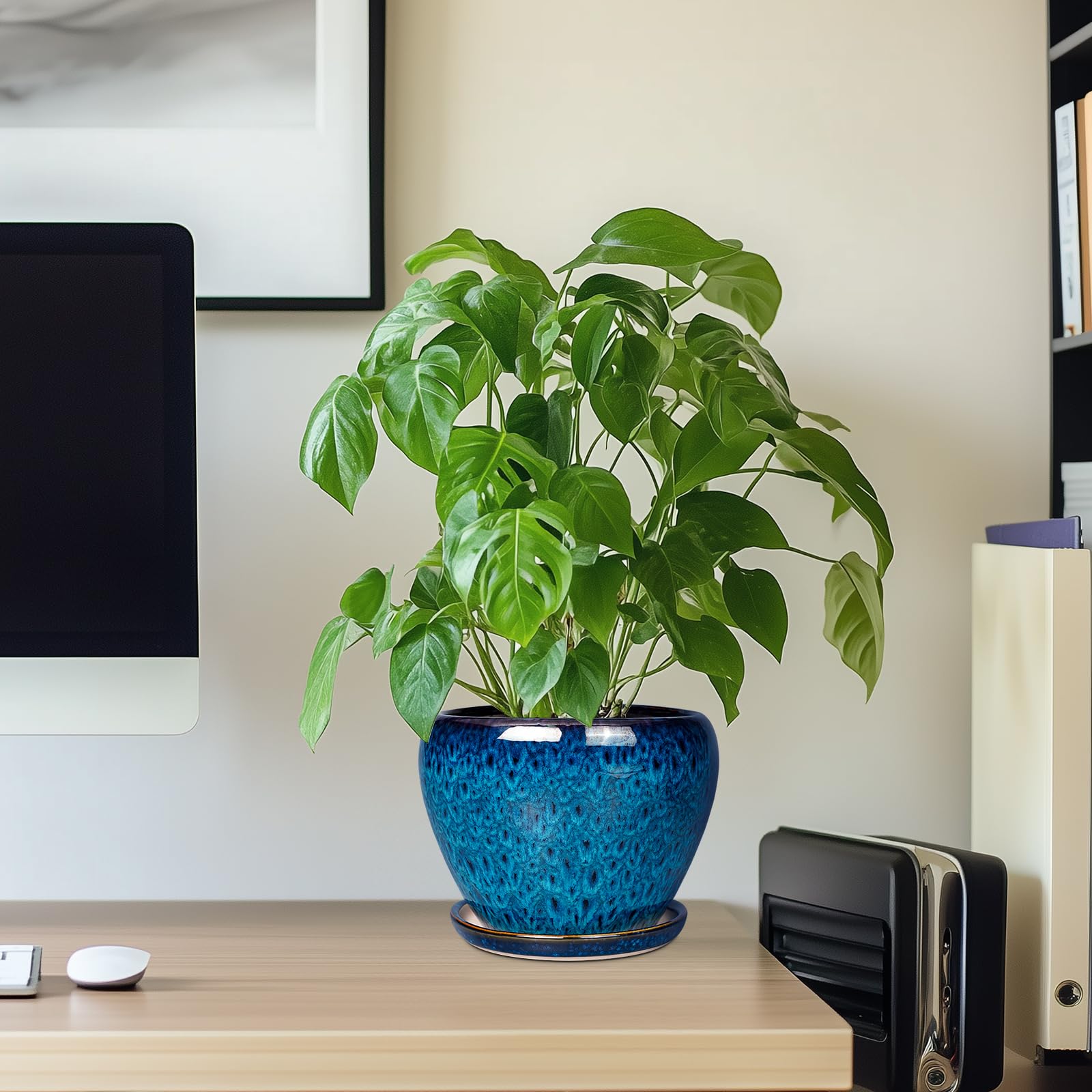 Ceramicfor Planter Pot displayed in a modern garden setting
