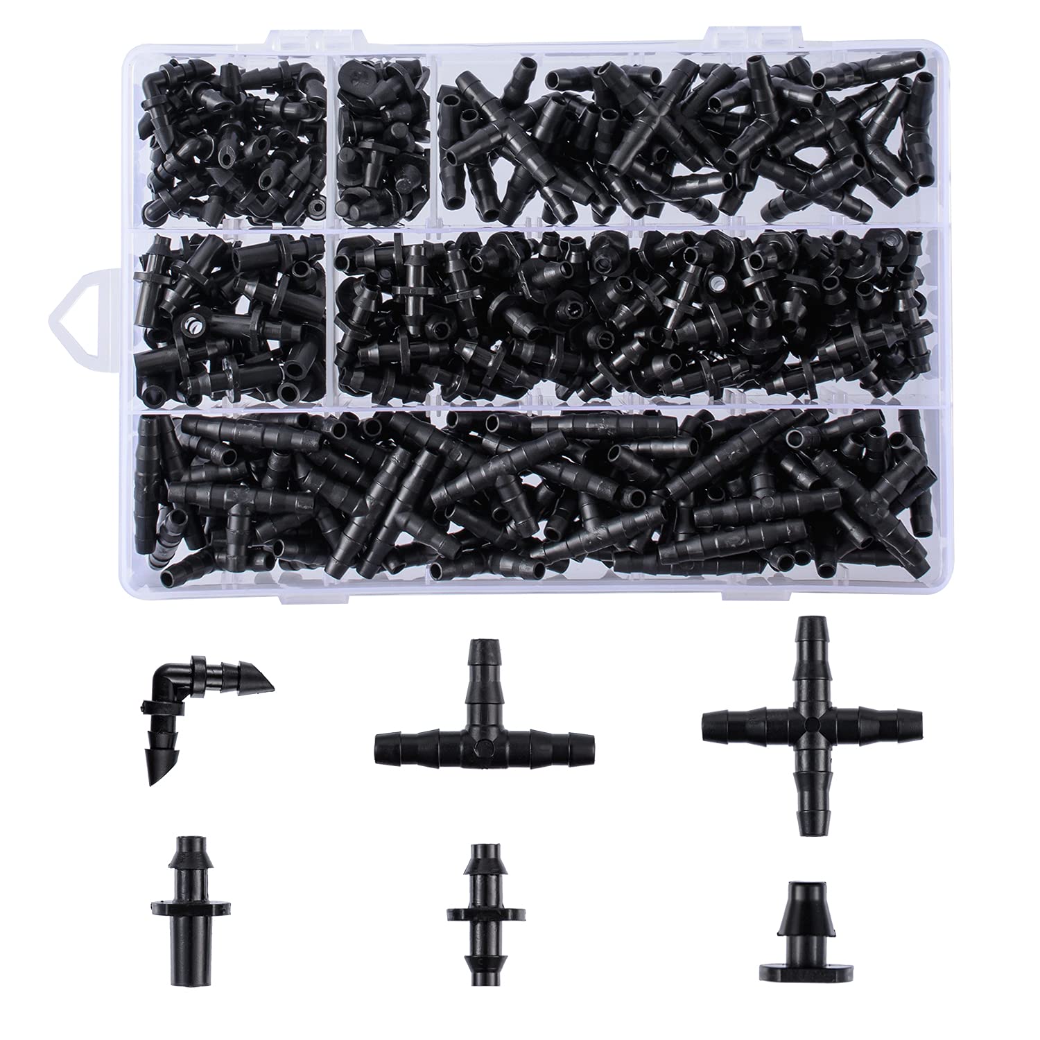 CESTAME 280 Pcs Barbed Connectors Kit front view with packaging