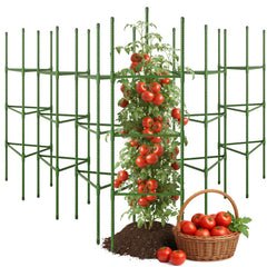 CEWOR 6 pack tomato cage green model front view