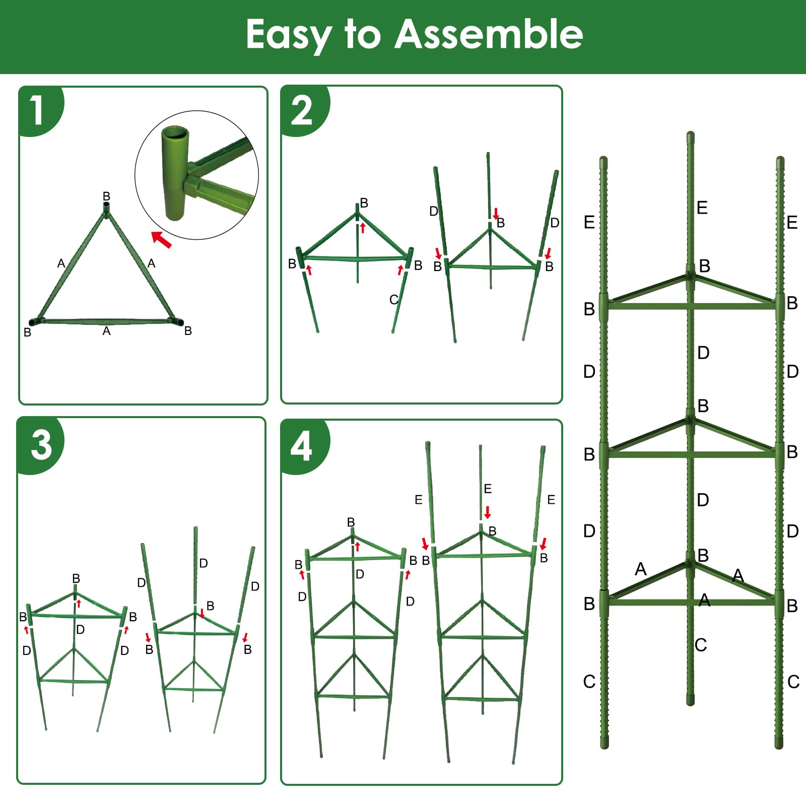 CEWOR tomato cage with climbing plants support