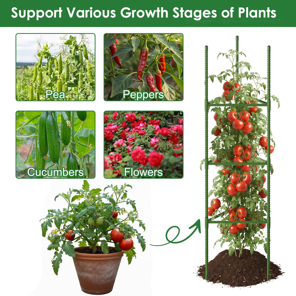 CEWOR tomato cage with installation instructions
