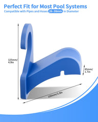 Cfyosnk pipe holder with included cable ties and hose clamps
