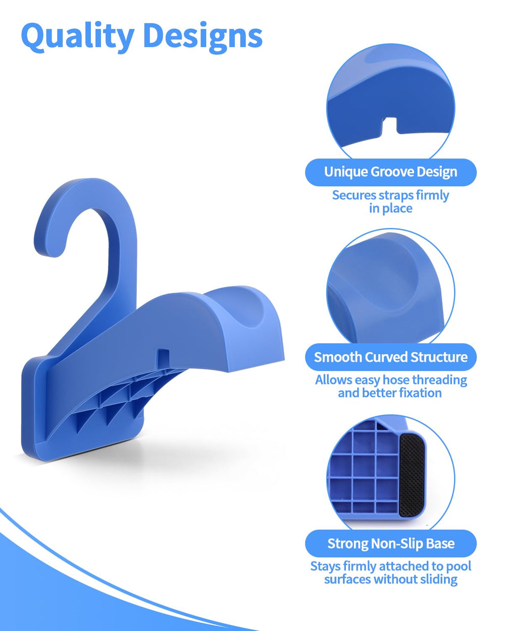 Cfyosnk Swimming Pool Pipe Holder side view showing size