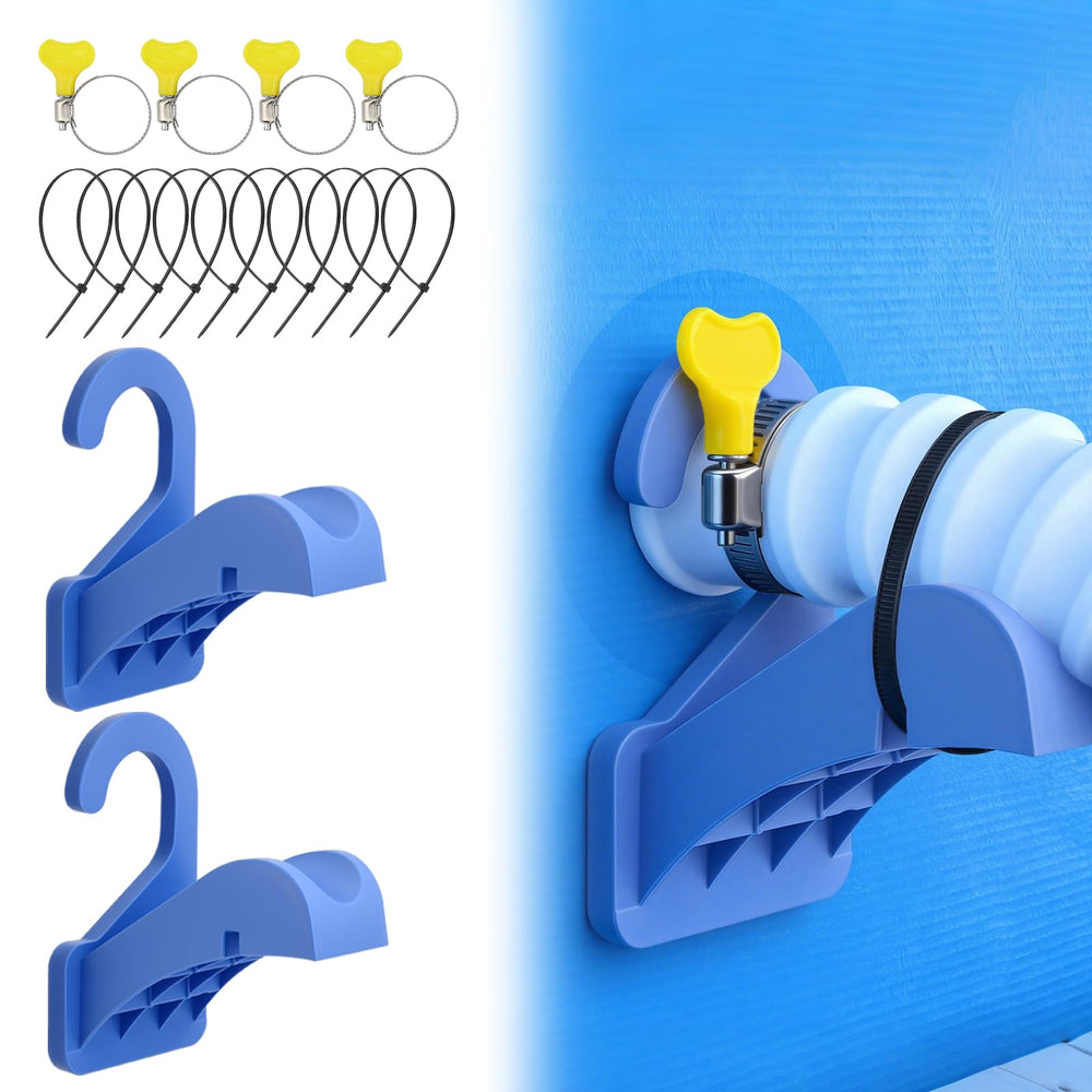 Cfyosnk Swimming Pool Pipe Holders blue model front view