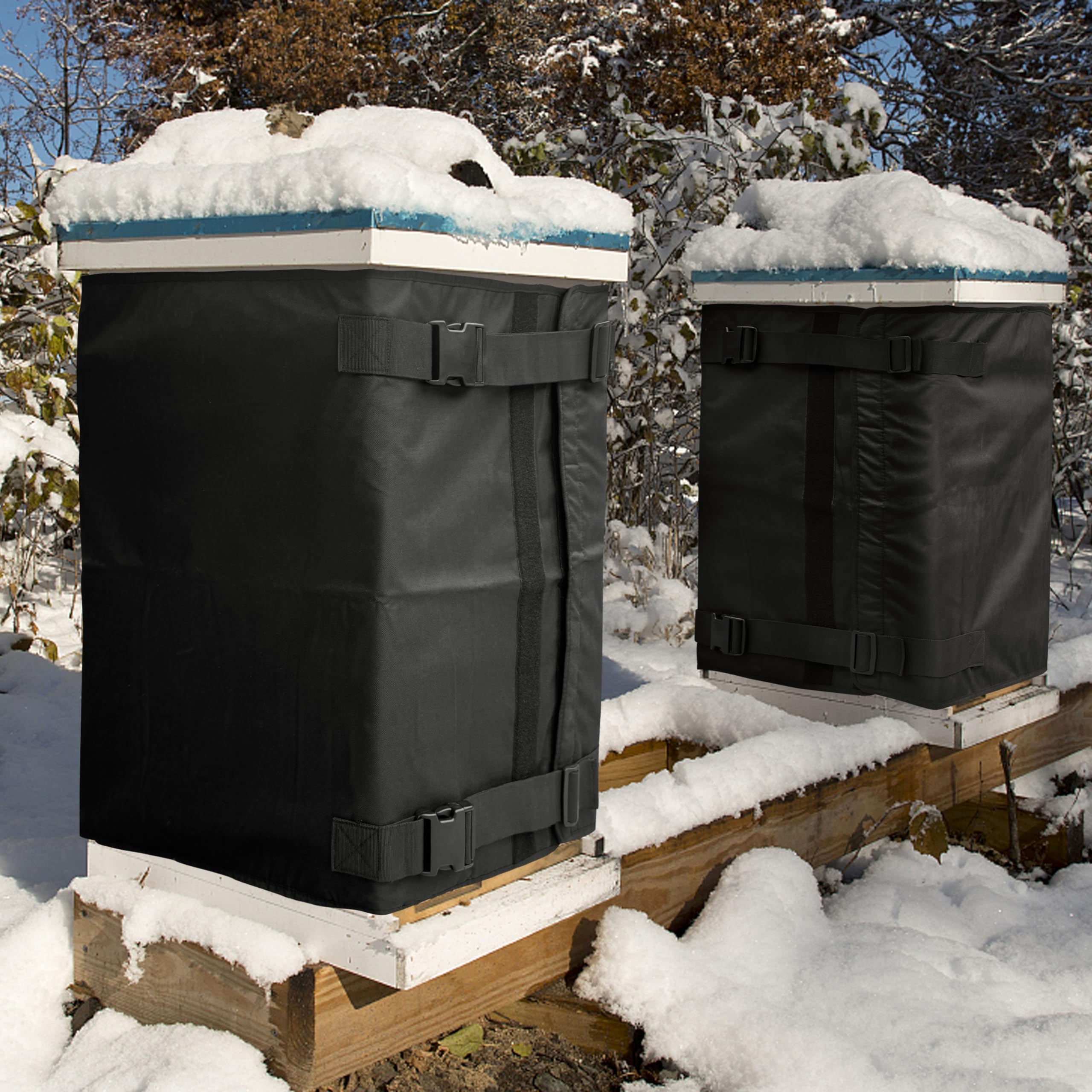 Challicare Winter Bee Hive Wrap side view showcasing dimensions
