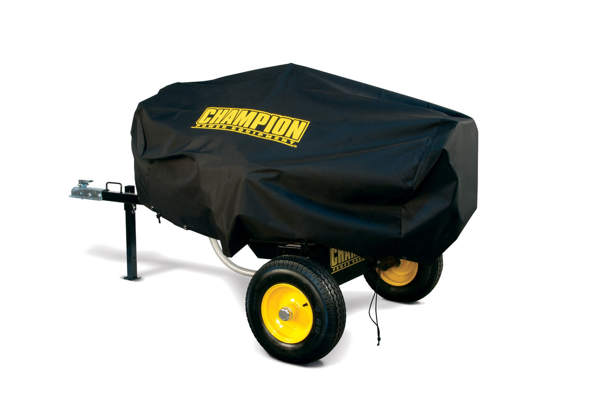 Champion Weather-Resistant Storage Cover for log splitters, black polyester material