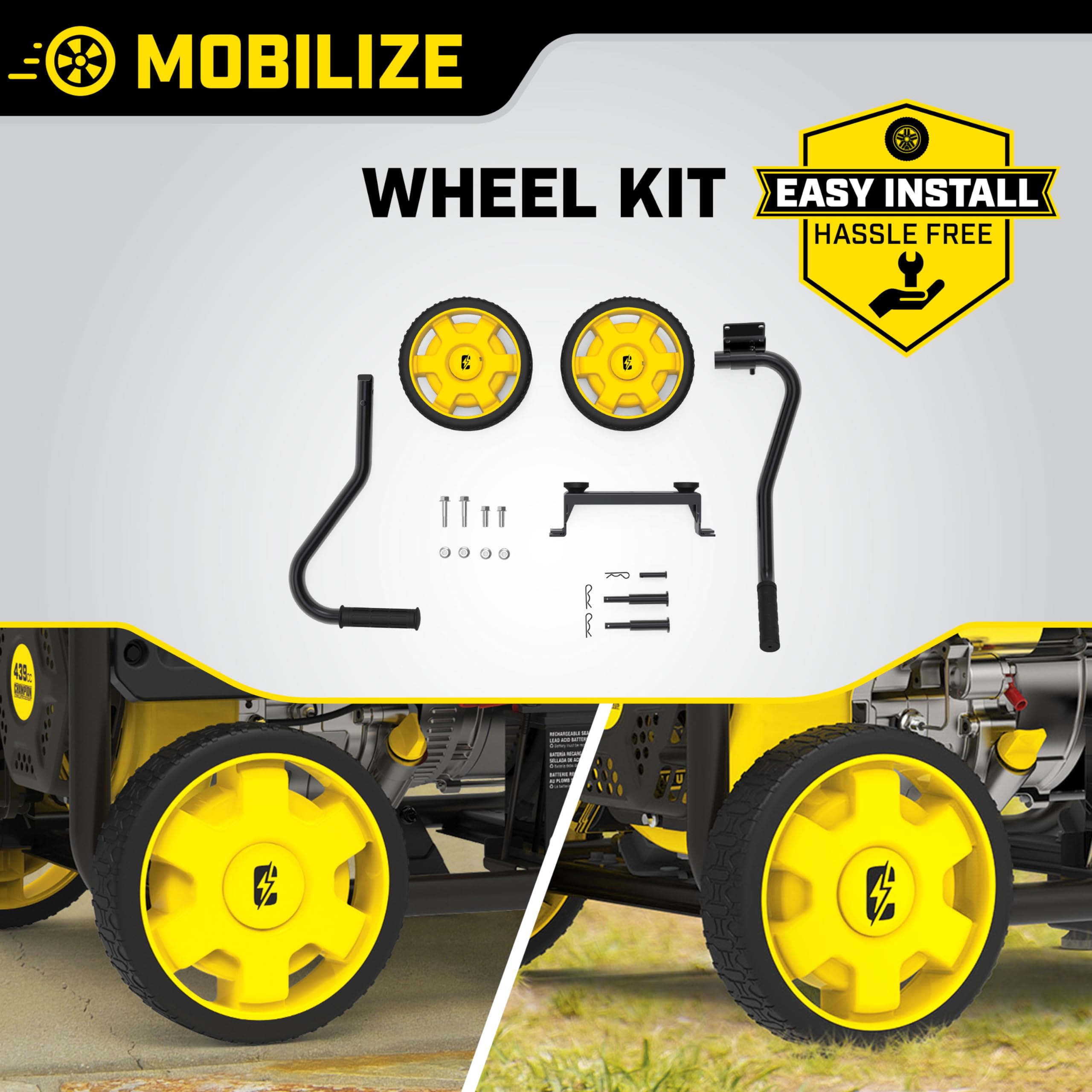 Champion Wheel Kit dimensions and specifications overview