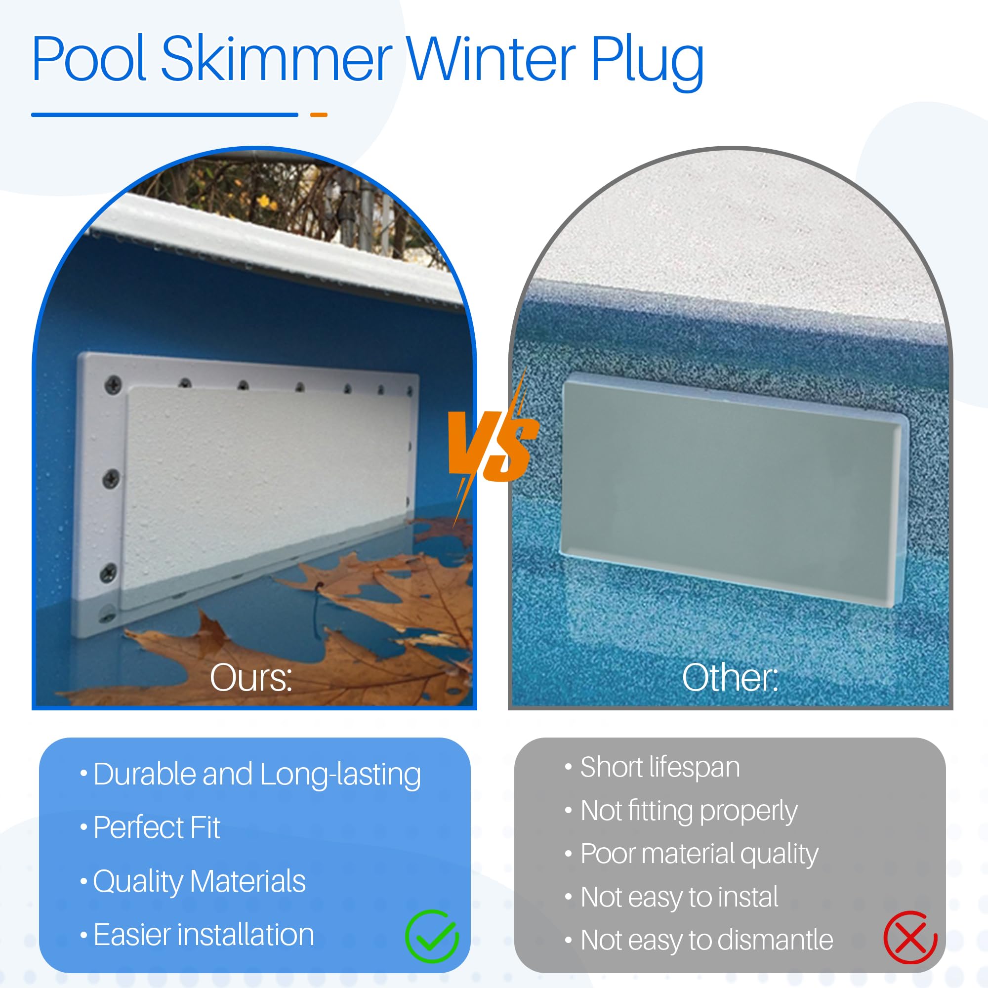 ChangTa skimmer plug with above ground pool in the background