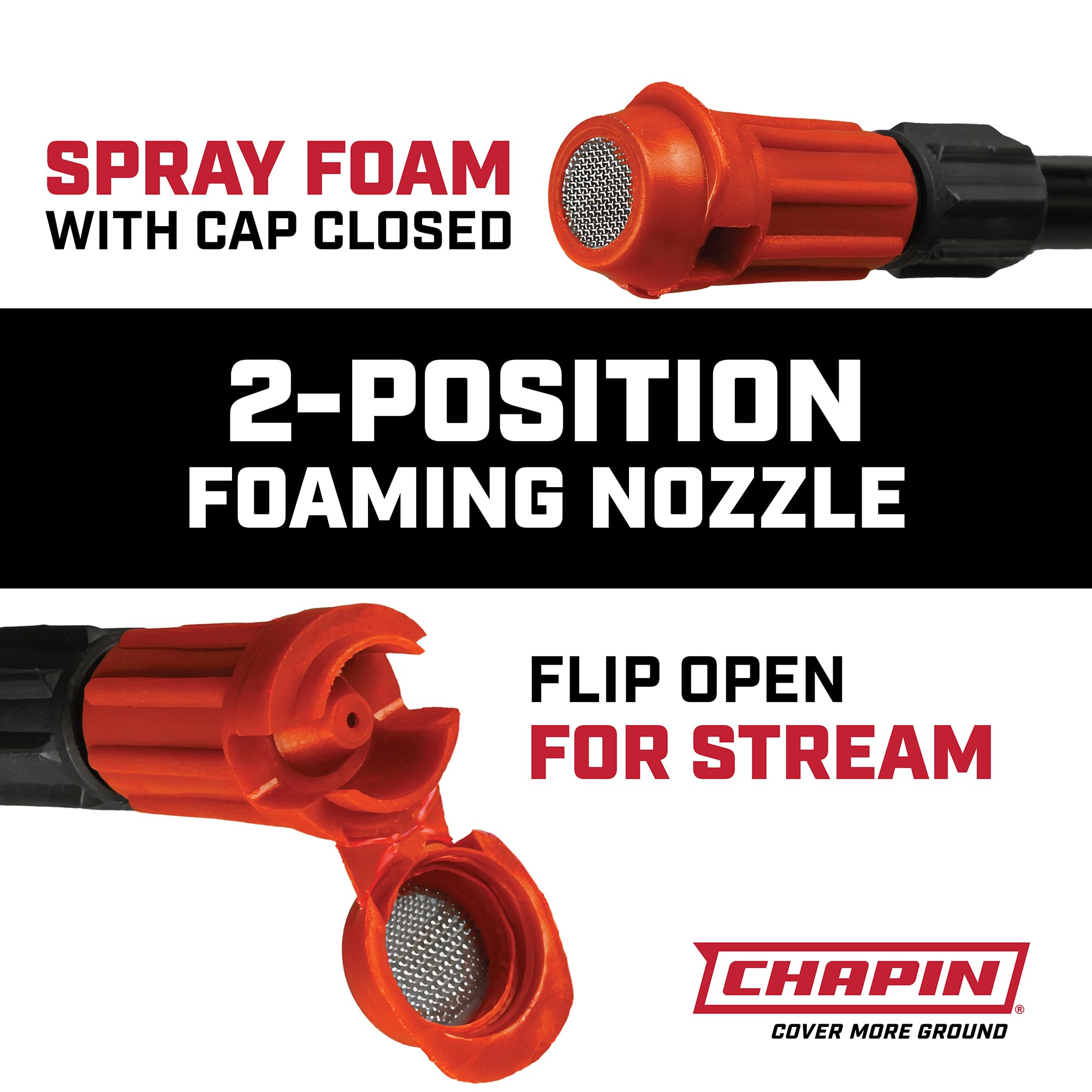 CHAPIN 1-Gallon Foaming Pump Sprayer side view with ergonomic handle