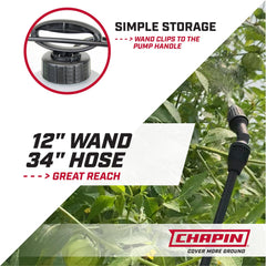 CHAPIN 16144 1-Gallon Pump Sprayer ergonomic handle