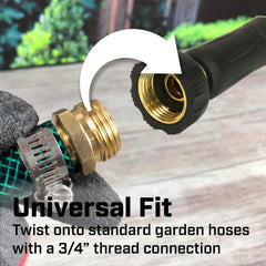 CHAPIN Brass Twist Hose Nozzle adjustable spray settings