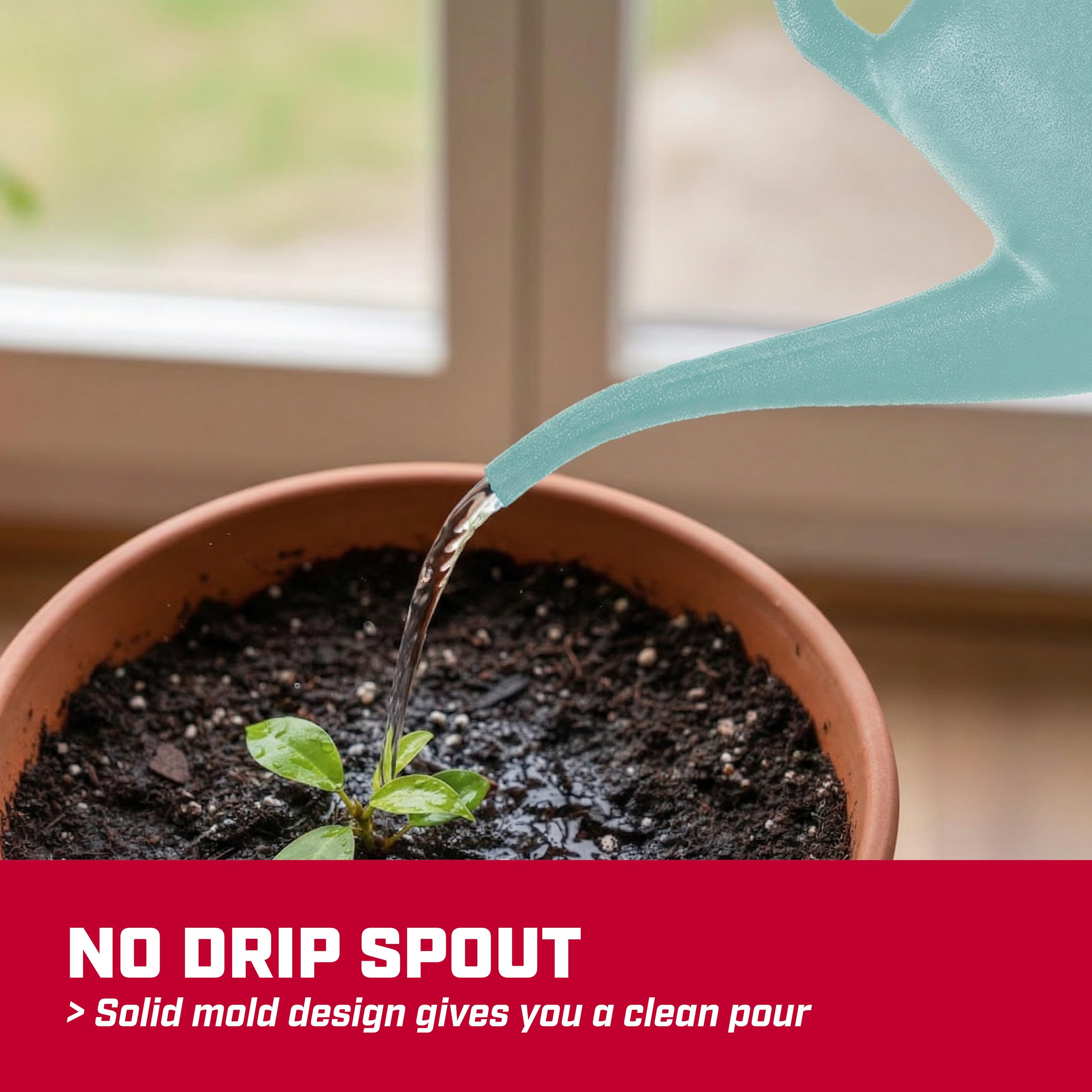 CHAPIN watering can next to gardening tools