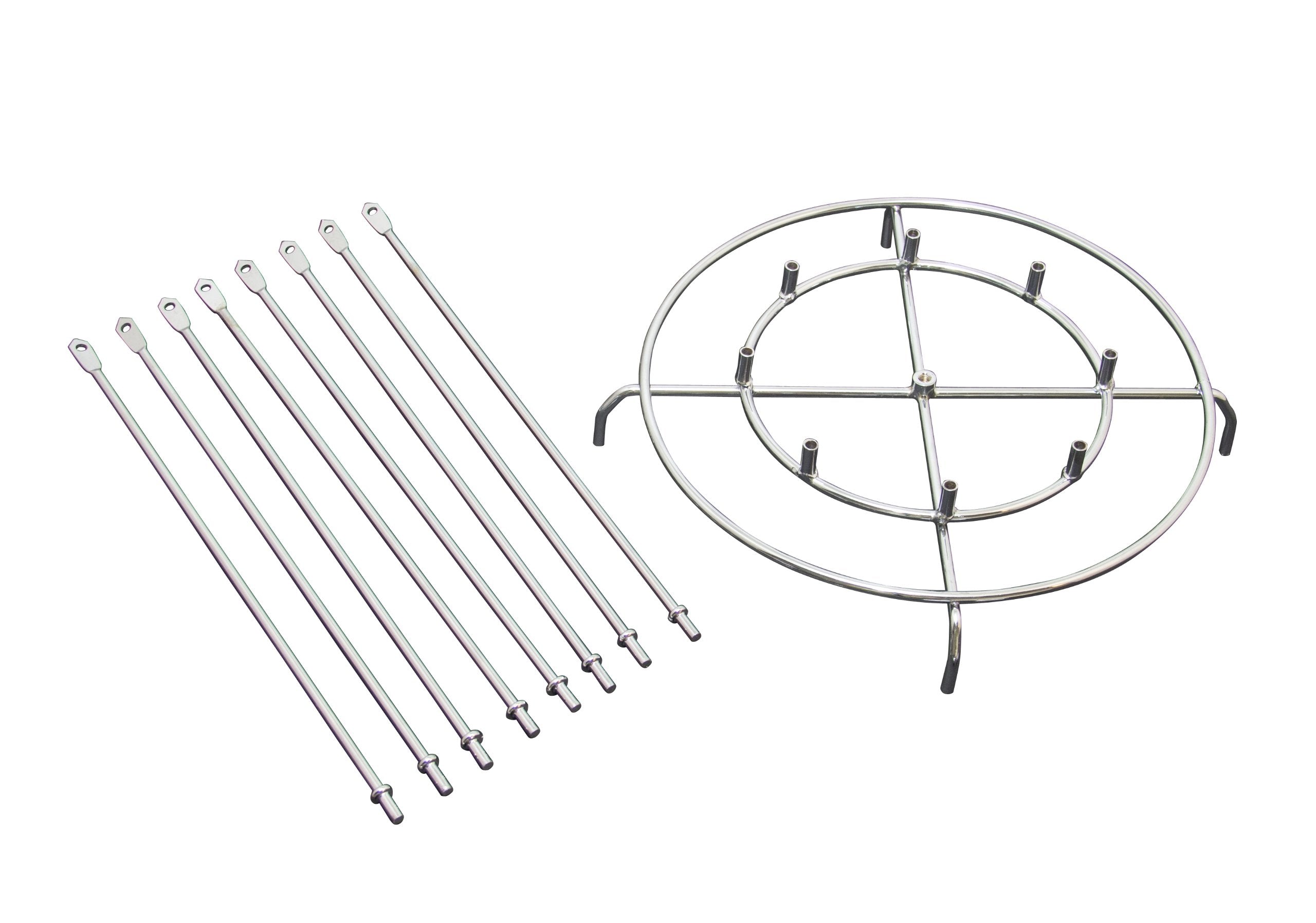 Char-Broil Big Easy accessory kit layout