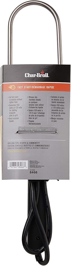 Charbroil Electric Charcoal Starter with cool-touch handle feature