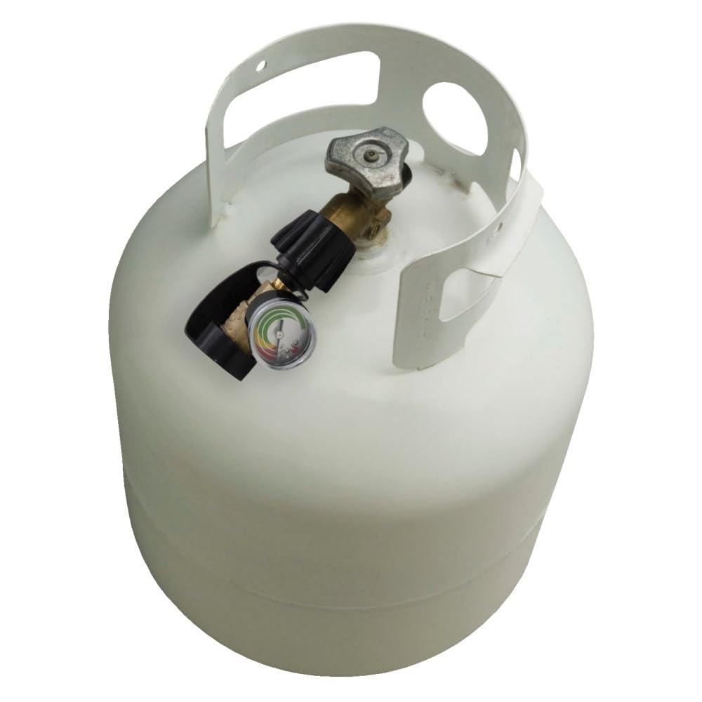 Charbroil Propane Tank Gauge installed on a propane tank