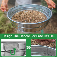 CHARMDECOR Soil Sifter side view with handles