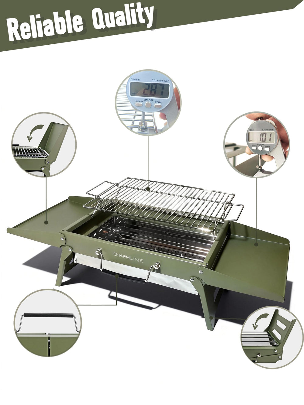 Charmline BBQ Grill with carry case included