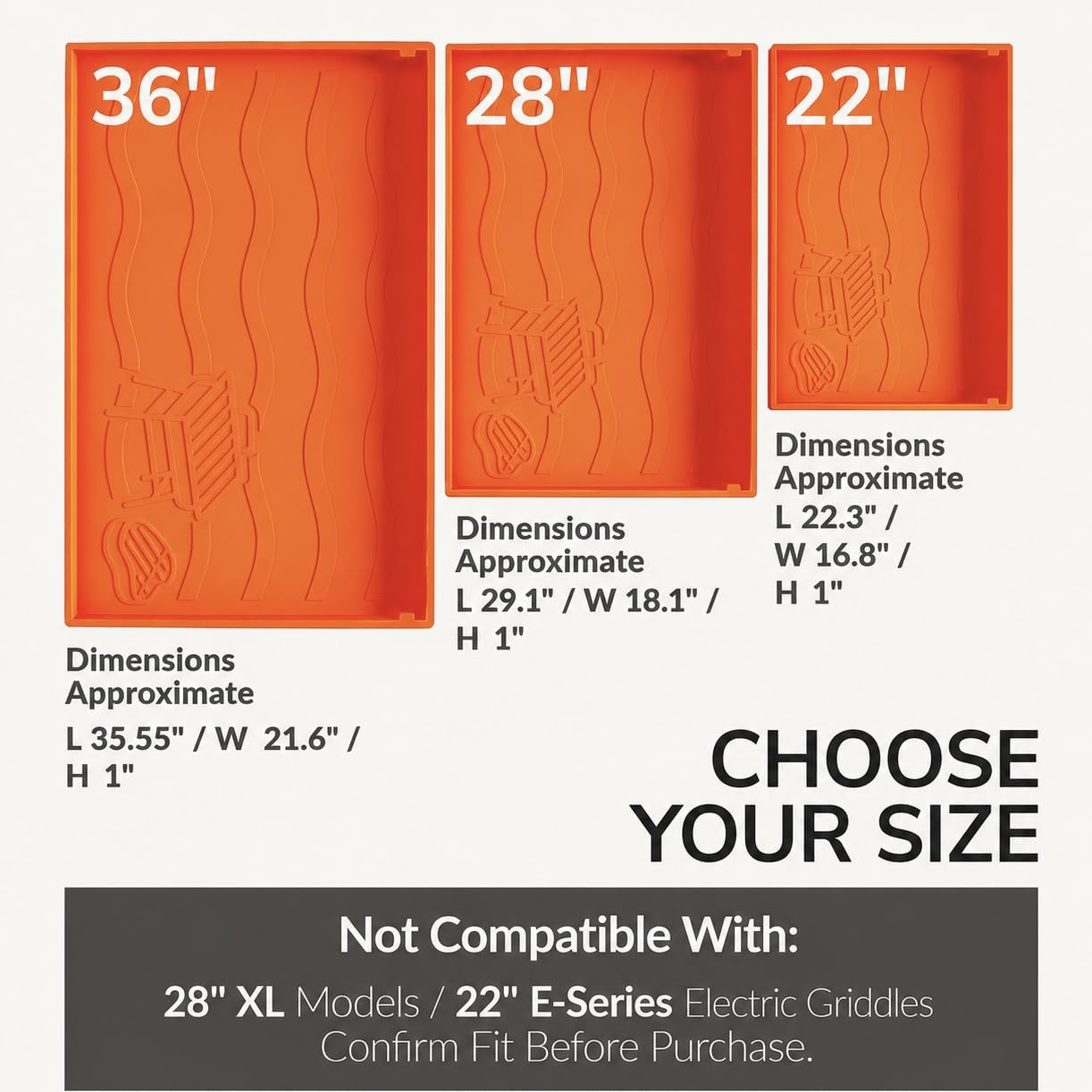 CHARMROSE Griddle Mat packaging and product details