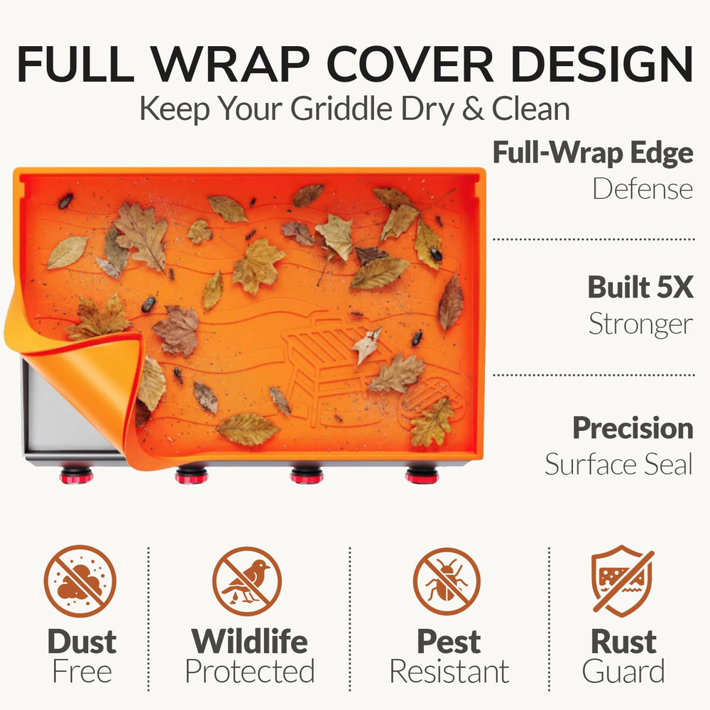 CHARMROSE Silicone Griddle Mat showing full-edge coverage