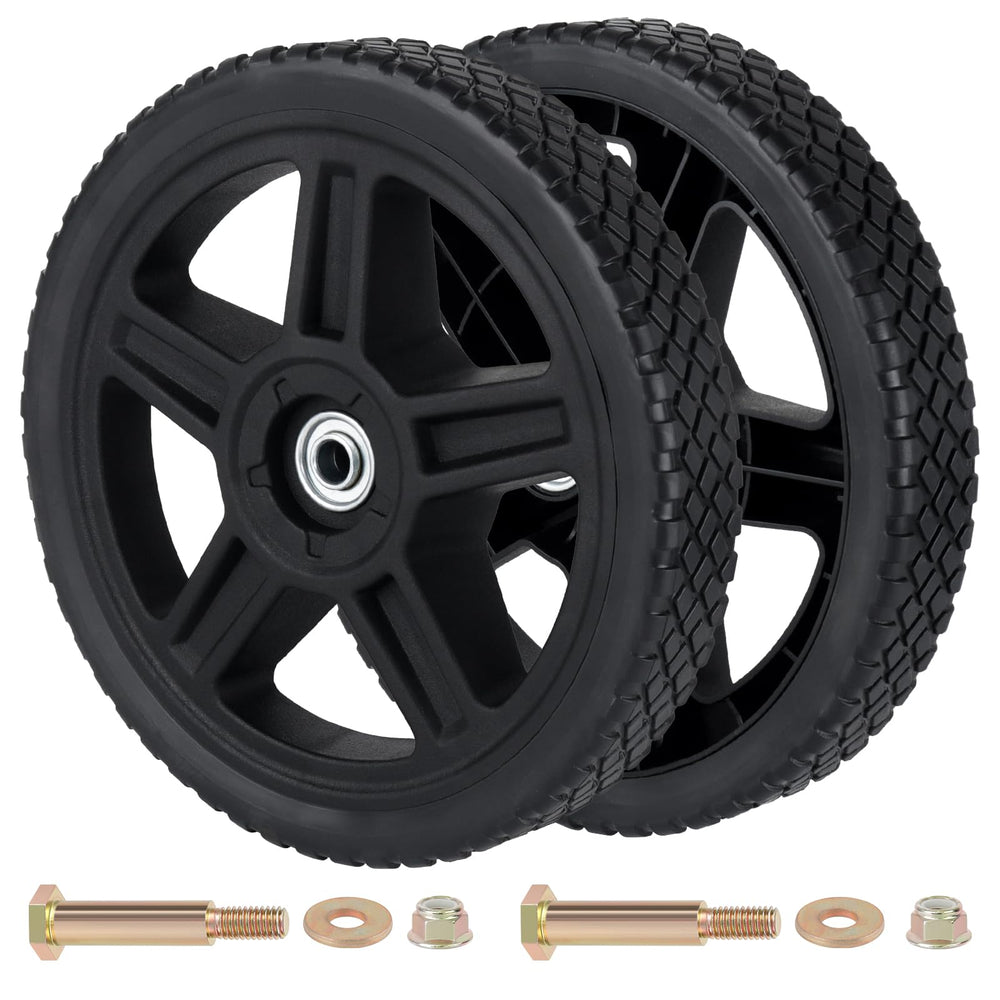 CheeMuii 10-inch lawn mower wheel front view