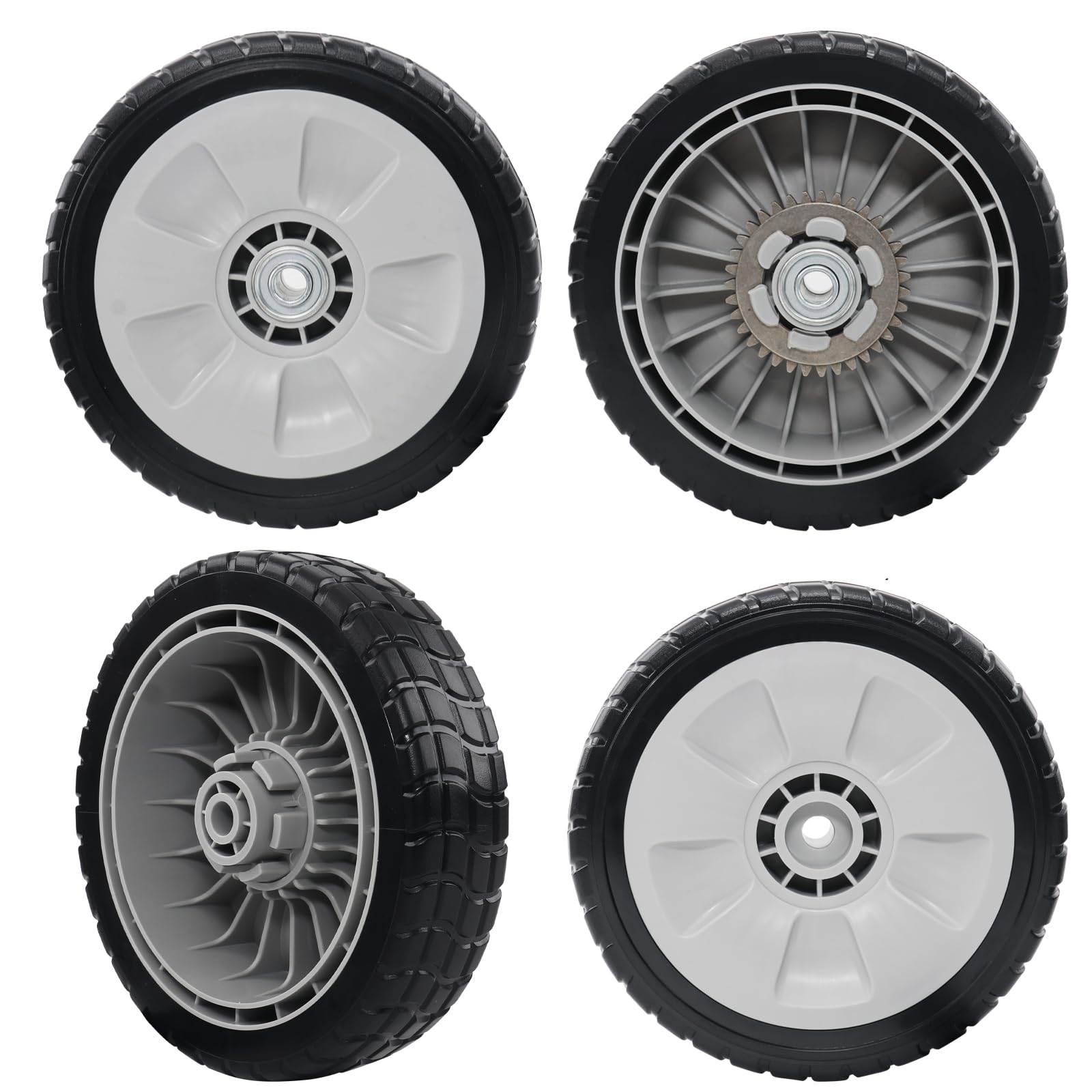 CheeMuii 4PCS Lawn Mower Drive Wheel Set front view