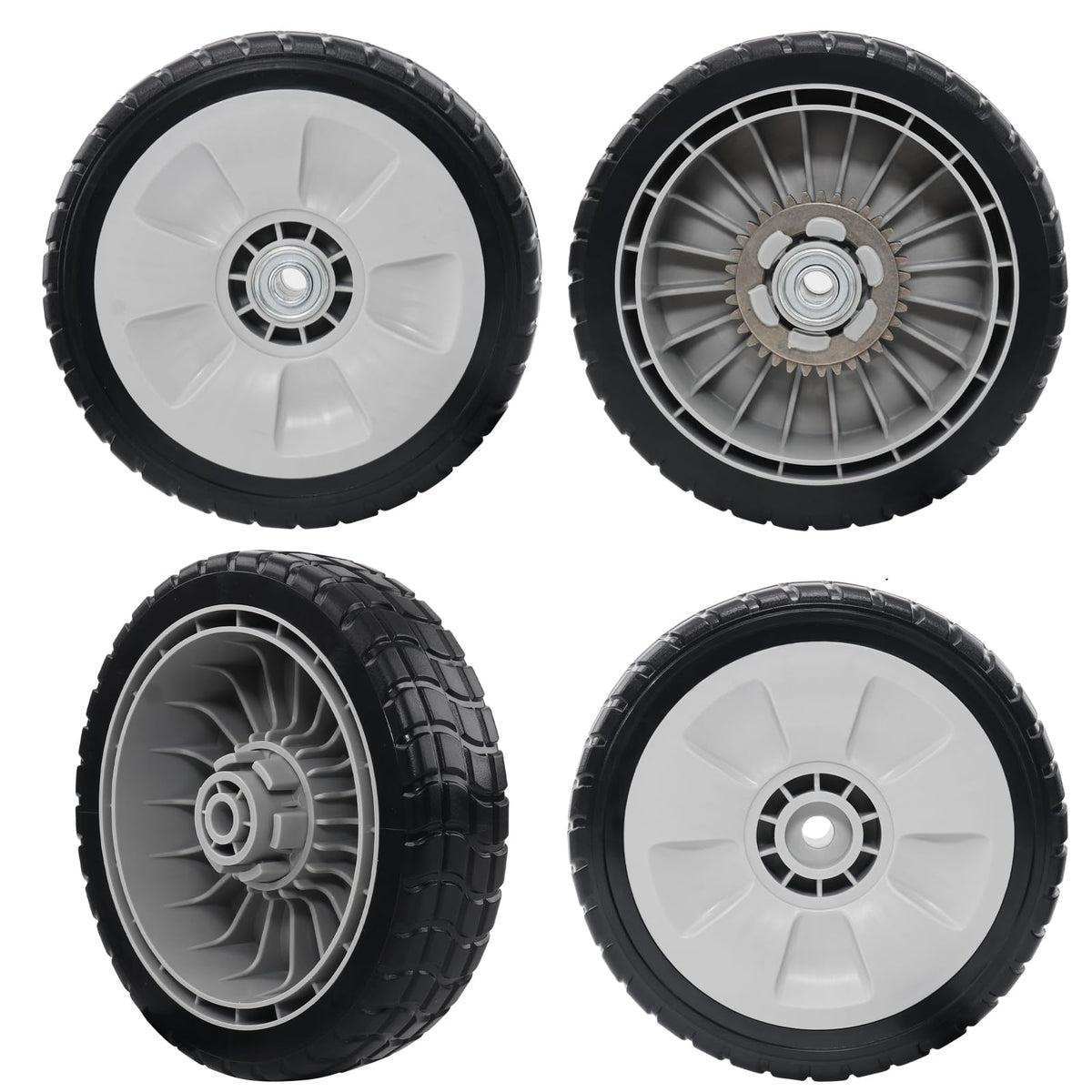 CheeMuii 4PCS Lawn Mower Drive Wheel Set front view