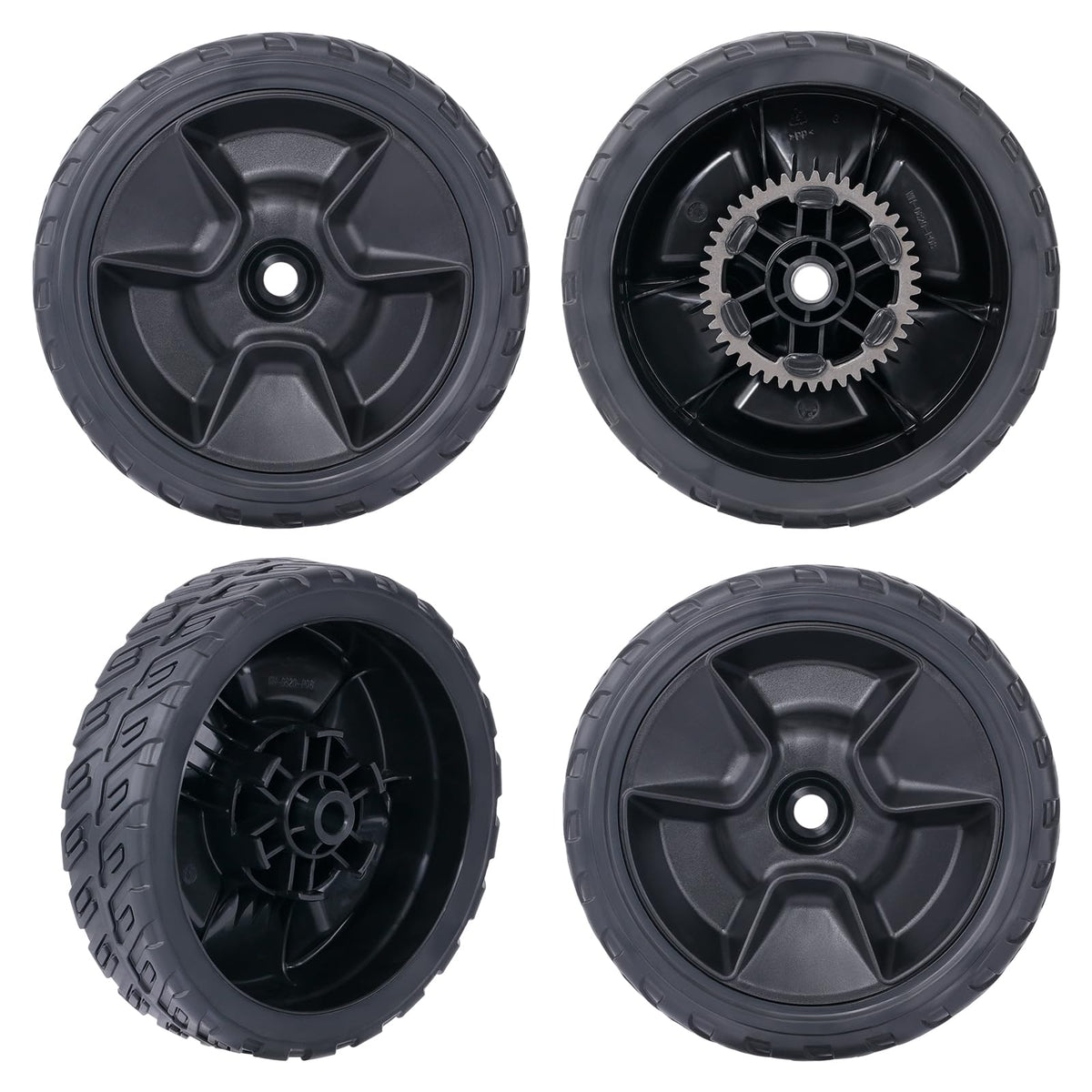 CheeMuii 8-inch rear lawn mower wheel front view